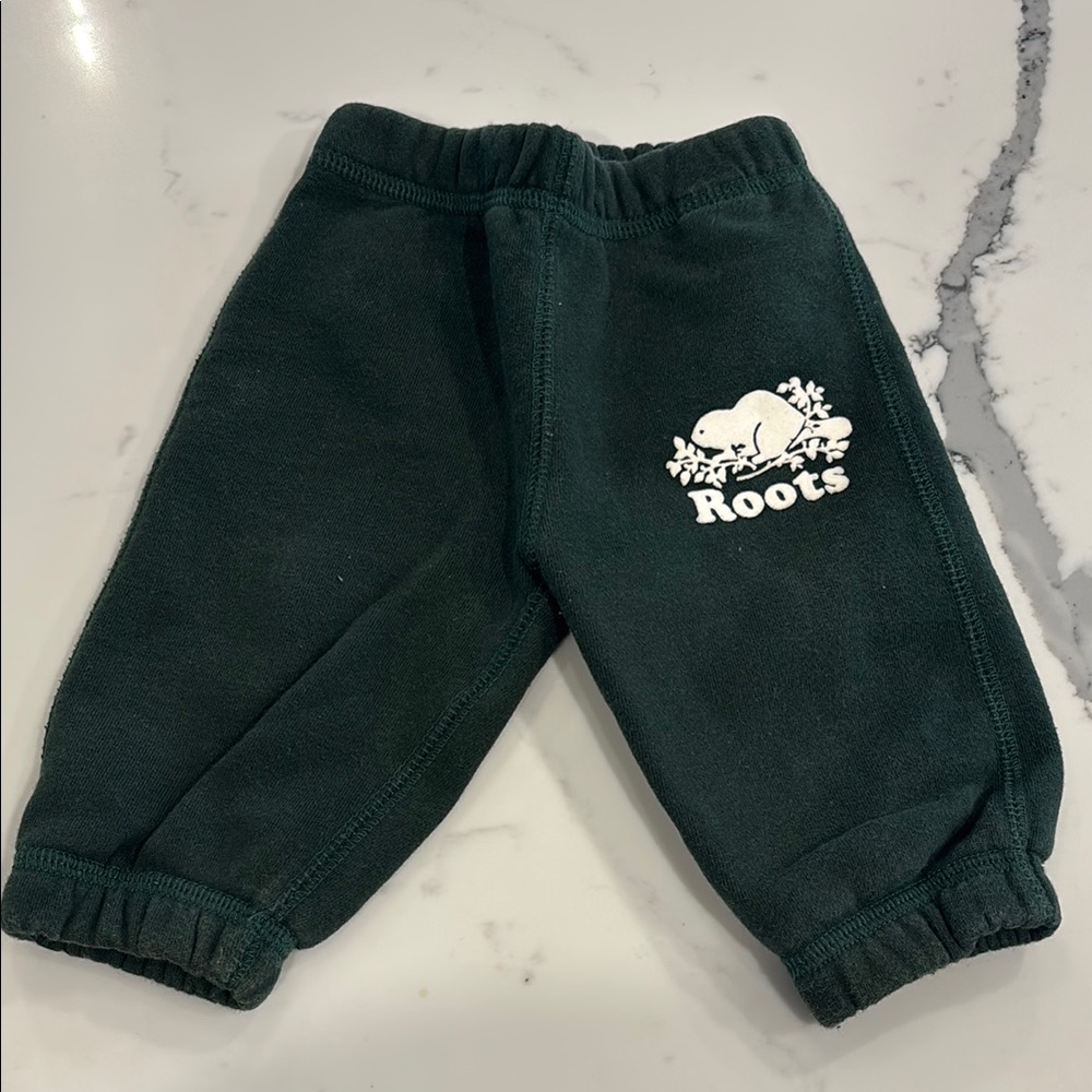 Roots Baby Green Sweatpants